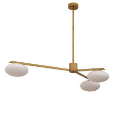 Eichholtz Evergreen S Chandelier, White Glass, Antique Brass - Day Dreamer Decor