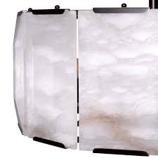 Eichholtz Ortiz Chandelier, Alabaster, Bronze Highlight Finish - Day Dreamer Decor