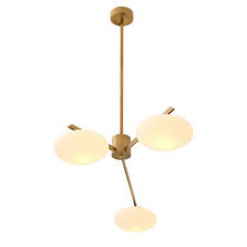 Eichholtz Evergreen S Chandelier, White Glass, Antique Brass - Day Dreamer Decor