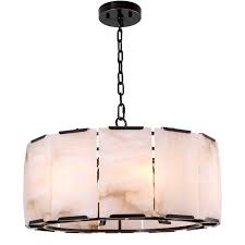 Eichholtz Ortiz Chandelier, Alabaster, Bronze Highlight Finish - Day Dreamer Decor