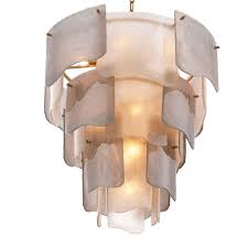 Eichholtz Asinara S Chandelier, Smoke Glass, Antique Brass - Day Dreamer Decor