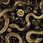 Painted Paper Orla Serpents Wallpaper Peel and Stick