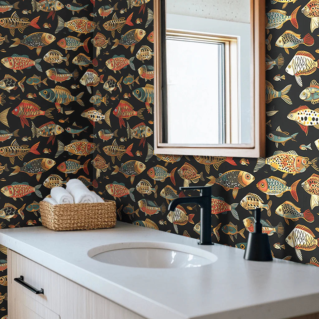 Painted Paper Stanley Wallpaper Peel and Stick