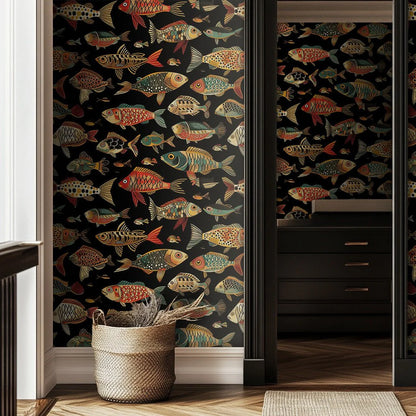 Painted Paper Stanley Wallpaper Peel and Stick
