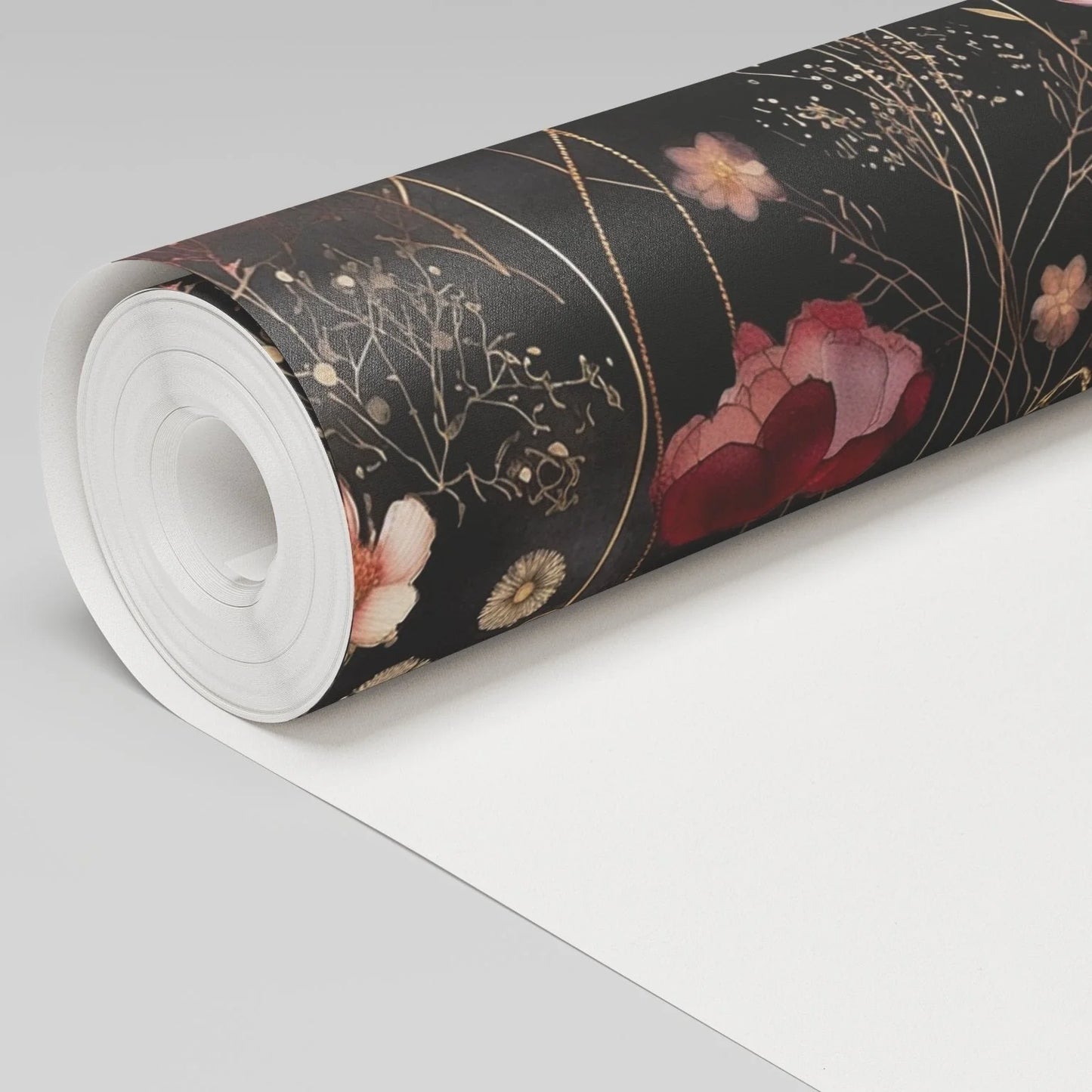 Painted Paper Tina Abstract Floral Wallpaper Peel and Stick - Day Dreamer Decor