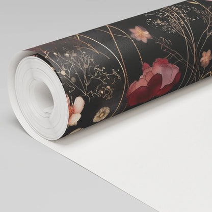 Painted Paper Tina Abstract Floral Wallpaper Peel and Stick - Day Dreamer Decor